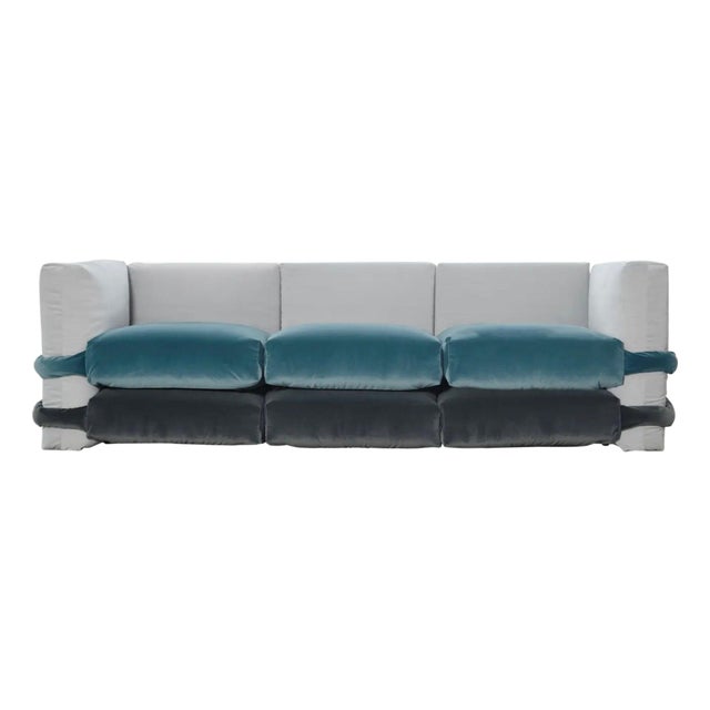 Pillow Sofa in Velvet by Muller van Severen for BD Barcelona For Sale