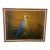 Vintage Boho Bamboo Parrot Painting, Illegible Signature, Framed 48” X 36 - Signed Unknown Artist For Sale