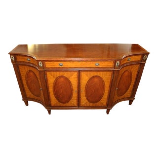 Ethan Allen Mahogany & Satinwood Easton Server Buffet Sideboard For Sale