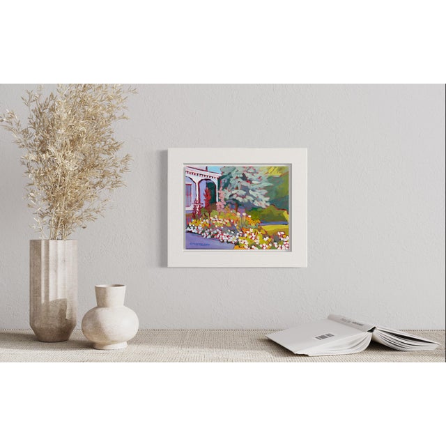Bring the gentle awakening of spring into your home with Victorian Spring, a small, intimate oil painting. A crisp white...