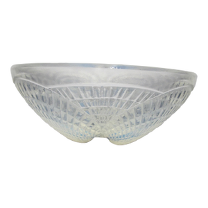Rene Lalique France Coquilles Shell Opalescent Art Deco Glass 5 1/4" Bowl