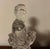 Antique Chinese carved rock crystal figure of an immortal. Mounted on a conforming wood and brass base. Formerly used as a...