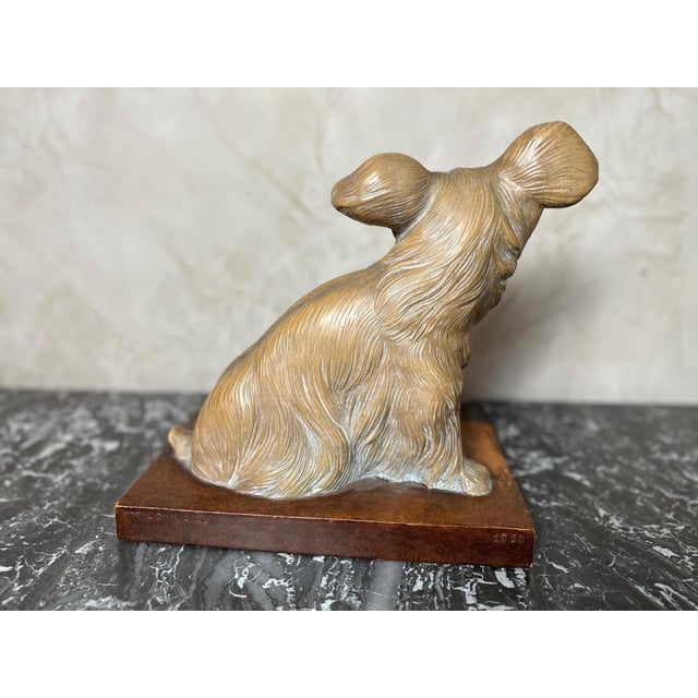 Terracotta Dog Figurine by R. Pollin, 1930 For Sale - Image 11 of 18