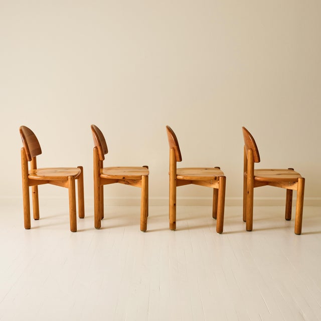 1960s Rainer Daumiller Pine Dining Chairs, Set of 6, 1970s For Sale - Image 5 of 8