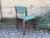 Set of 6 chairs from the 60s made of beech wood, sturdy and healthy structure, the fabric upholstery has some stains,...