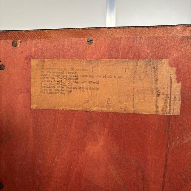 Wood Vintage Mahogany Desk, 1950s For Sale - Image 7 of 8