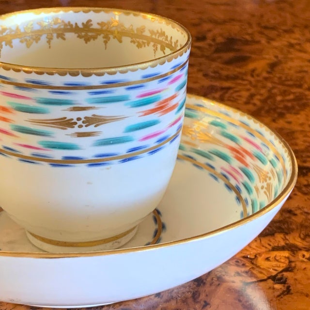 Early 19th Century Fine Early English Derby Porcelain Coffee Cup Polychrome and Gilt For Sale - Image 5 of 10