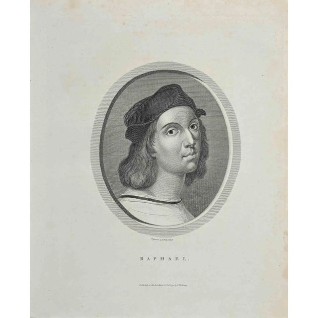 Portrait of Raphael is an original artwork realized by William Bromley (1769 - 1842). Original Etching from J.C. Lavater's...