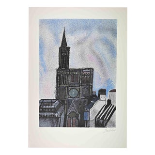 Franco Gentilini, Cathedral, 1970s, Screen Print For Sale