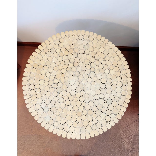 Wood 1970s 'Sheaf of Wheat' Stacked Rattan End Table Attributed to McGuire For Sale - Image 7 of 11