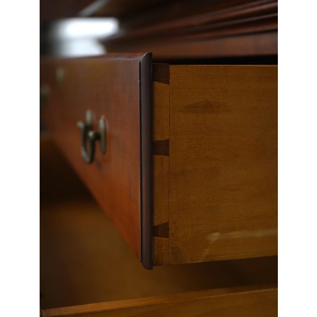 Eldred Wheeler Cherry 2 Piece Armoire Linen Press For Sale In Philadelphia - Image 6 of 18