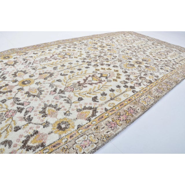 Antique Floral Area Rug For Sale - Image 4 of 11