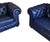 Animal Skin Elevate Your Living Space With These Navy Chesterfield Genuine Leather Sofa and Loveseat Set For Sale - Image 7 of 12
