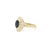 Metal Vintage 18k Gold, Sapphire, and Diamond Cocktail Ring For Sale - Image 7 of 12