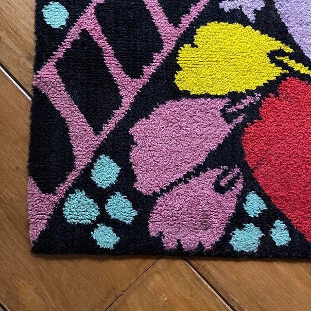 Flower Power Rug, 1970s For Sale - Image 9 of 12