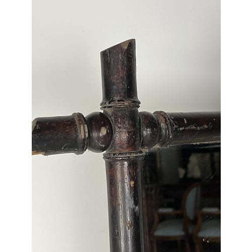 Faux Bamboo Mirror, 1890s For Sale - Image 4 of 15