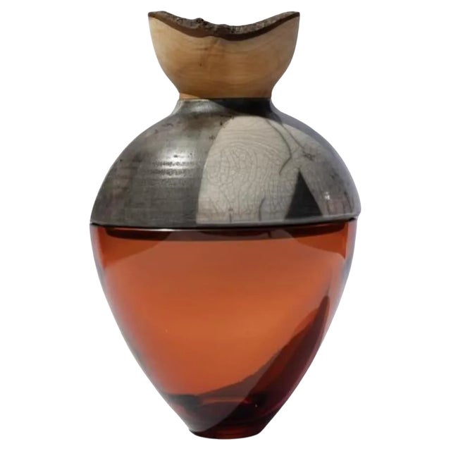 Butterfly Stacking Peach and White Vase by Pia Wüstenberg For Sale