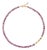 Pink Tourmaline Half-Moon Necklace For Sale