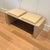 Wood Bench With Woven Leather Cushions For Sale - Image 7 of 7