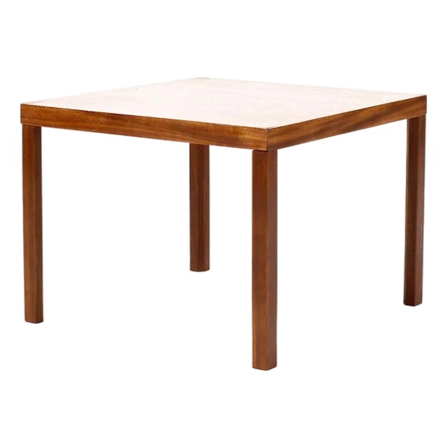 1960s Danish Modern Mid Century Square Teak Square Side Table — Attributed to Hans Olsen — B For Sale
