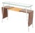 Mid-Century Modern Console Table in Wood, Metal and Glass, Italy, 1960s For Sale