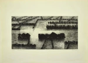 Maurice Chot Plassot - Flood II - Etching - 1970s