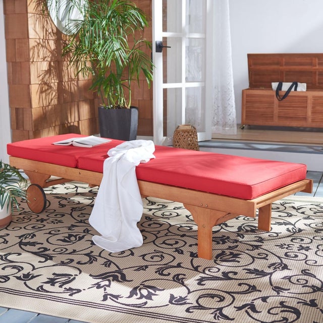 A fresh update of an English garden classic, the Newport Outdoor Lounge Chair recalls the manicured landscapes of Rhode...