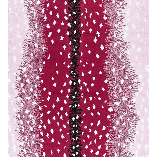 Traditional The House of Scalamandré Antelope Fabric, Raspberry For Sale - Image 3 of 3
