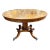 19th Century English Regency Style Flame Mahogany Center Table For Sale