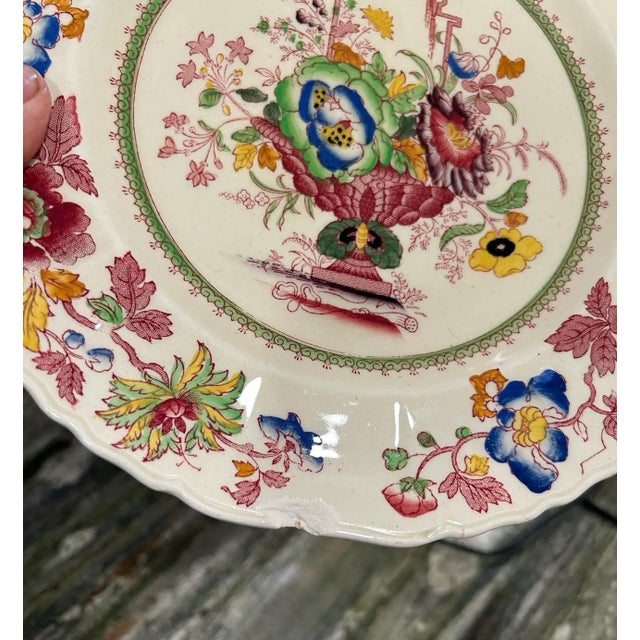 Rustic European Strathmore Pattern by Mason’s England - Ironstone Set of 15 Dinner and Luncheon Size For Sale - Image 3 of 11