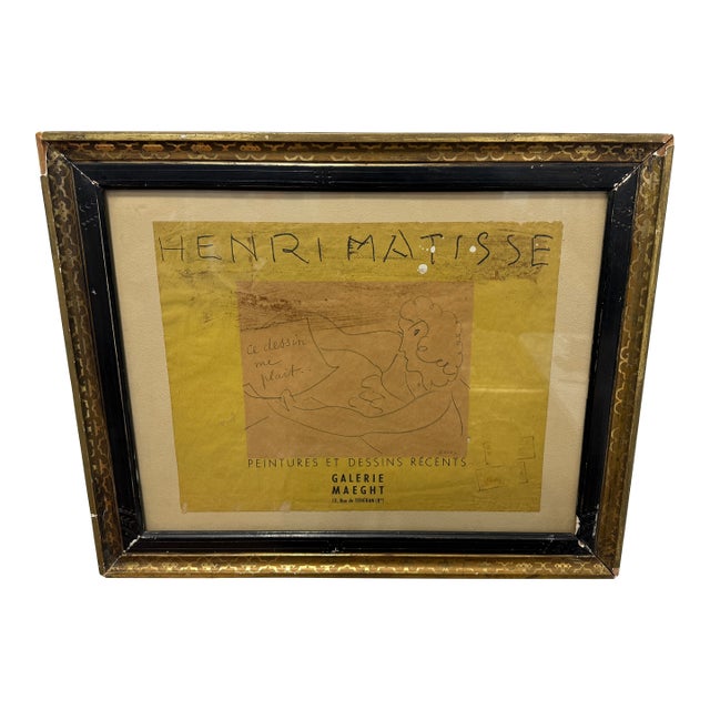 Henri Matisse Galerie Maeght “Ce Dessin Me Plaît” Exhibition Poster, Paris, 1945 For Sale