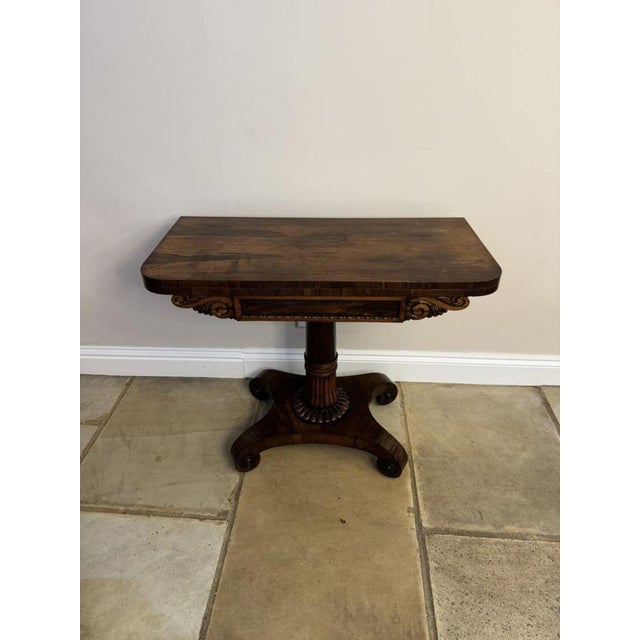 Antique Regency Rosewood Tea Table, 1830s For Sale - Image 14 of 14