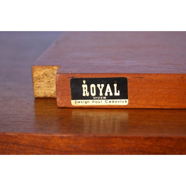 Danish Wall Unit in Teak by Poul Cadovius for Royal System, Denmark, 1960s For Sale - Image 11 of 12