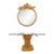 Casa Bique Attr. Palm Leaves Console Table & Mirror For Sale