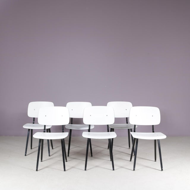 Friso Kramer Result Chairs by Friso Kramer for Ahrend-De Cirkel, 1950s, Set of 6 For Sale - Image 4 of 11