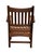 Brown Antique Arts & Crafts / Mission Oak Armchair For Sale - Image 8 of 9