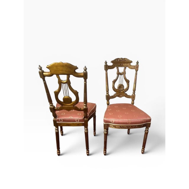 Theodore Alexander 2000s Reupholstered Theodore Alexander Althorp Boudoir Chairs- Set of 2 For Sale - Image 4 of 12