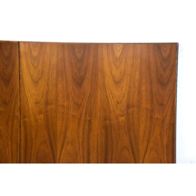 1960s Mid Century Walnut Whiteboard For Sale - Image 5 of 12