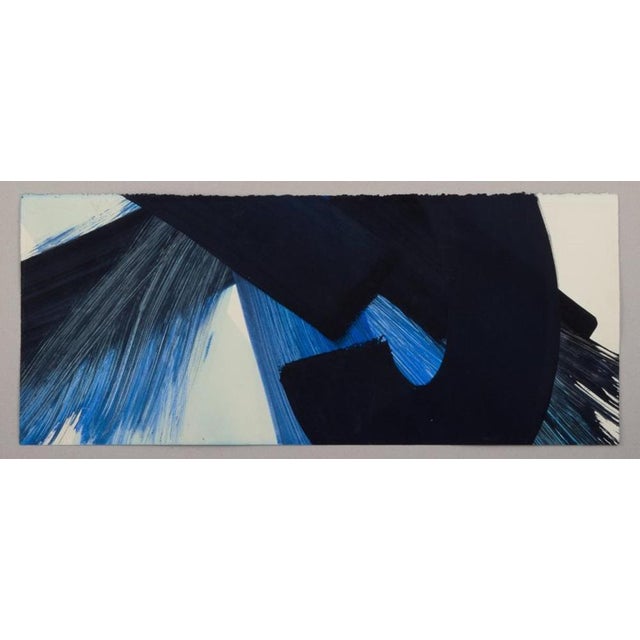 Monique Orsini (1937), French artist. Mixed media on paper. Abstract composition. 1980s. Signed in pencil. Perfect...