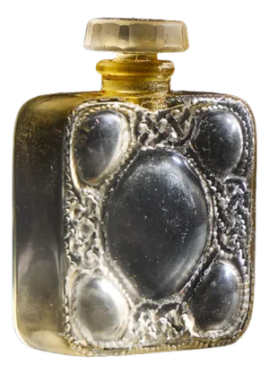 René Lalique Les Cinq Fleurs French Glass Perfume Bottle