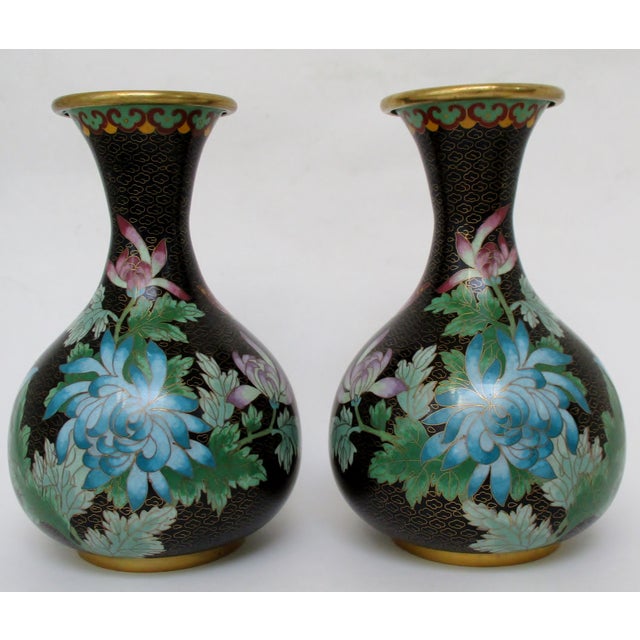 Cloisonne Vases, a Pair Chairish