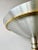 Vintage Postmodern Brushed Aluminum and Brass Torchiere Floor Lamp For Sale - Image 12 of 12