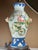 Blue Antique Japanese Arita Hand Painted Porcelain Vase Baluster Lamp. For Sale - Image 8 of 17