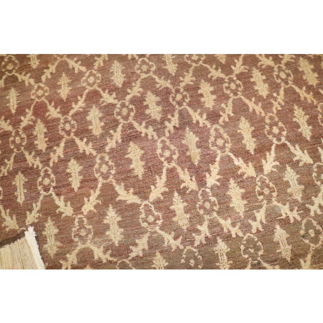 Vintage Zabihi Collection Turkish Konya Square Room Size Rug - 7'11" x 9'2" For Sale - Image 9 of 12