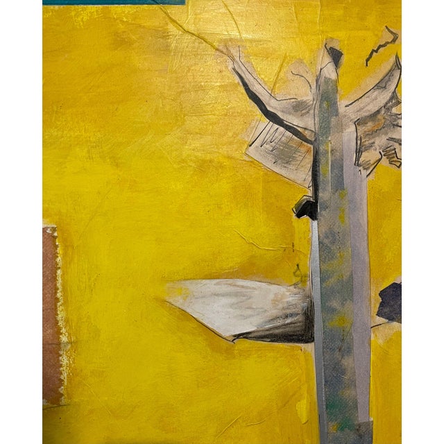 David Hare, 1970 Mod Surrealist Painting Collage David Hare Abstract Landscape Summer Land, 1970 For Sale - Image 15 of 15