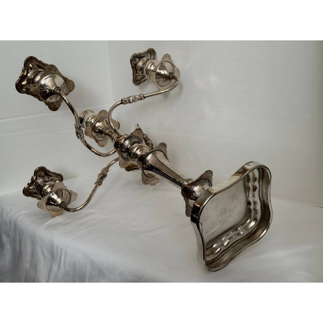 Antique 19th Century Sheffield Silver Co. Candelabrum, Circa 1877 For Sale - Image 10 of 11