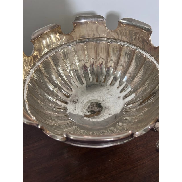 Oversized Mottaheda Winterthur Silver Plated Montieth/Punch Bowl For Sale - Image 12 of 12