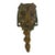 Mid-Century Brass Tiger Wall Hook For Sale