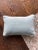Custom Lumbar pillow. Made with Groves brothers fabric and velvet fabric. Aqua colors.