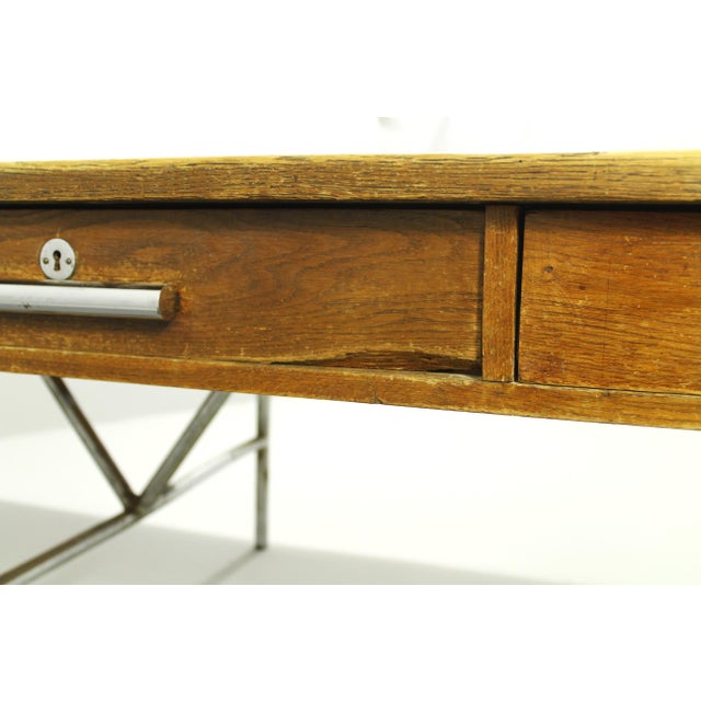 Vintage Bauhaus Desk in Oak, 1930s For Sale - Image 9 of 18